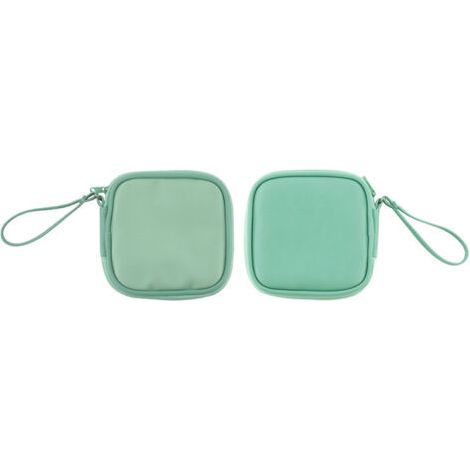 BUNTHAUS Sac de rangement simple pour écouteurs, câble de données, chargeur, boîte de rangement, sac pour écouteurs (vert) (1/5)