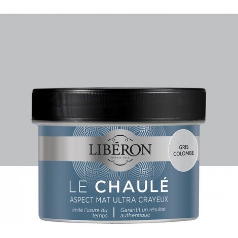 LIBERON Peinture meuble et boiserie Effet chaulé LIBERON gris colombe Chaulé mat 250 ml (1/4)