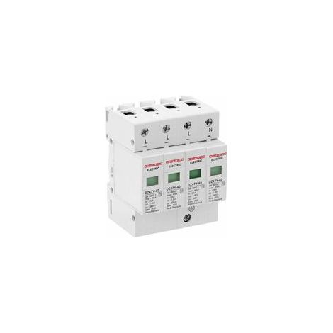 Parafoudre pour tableau électrique 4P Protection basse tension 40kA Tension 385V Installation sur rail DIN Indicateur d'état intégré DZ47Y40KA (1/5)
