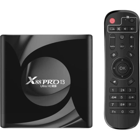 X88 PRO 13 4GB/32GB Smart System Android 13 Negro – Android TV (1/3)