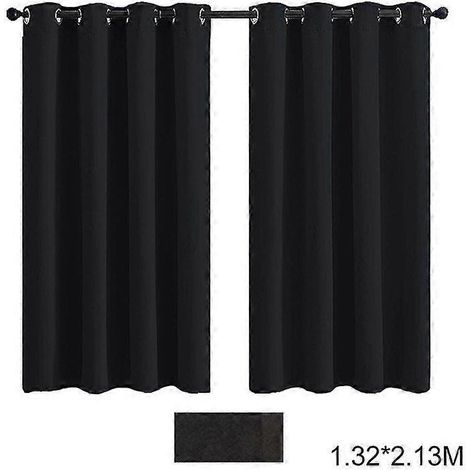 Rideau d'extérieur imperméable avec œillets métalliques, résistant aux intempéries et multifonctionnel, pour salon, chambre ou terrasse, 0,86 x 1,14 m (1/2)