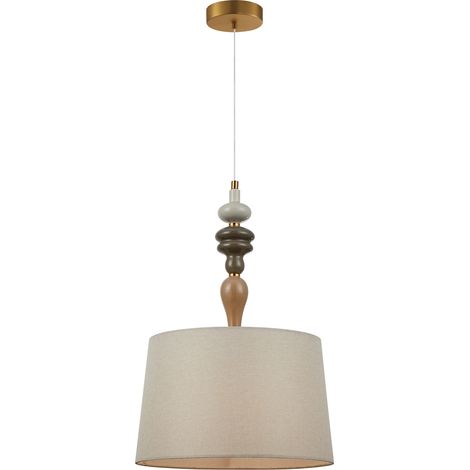 Suspension Moren 1 E27 en bronze antique italux PND-84678A-AB (1/2)