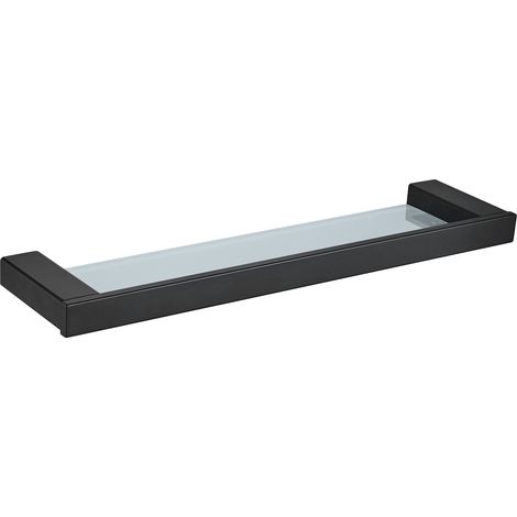 Mexen Pavo étagère murale en verre, Noir - 7030437-70 (1/2)