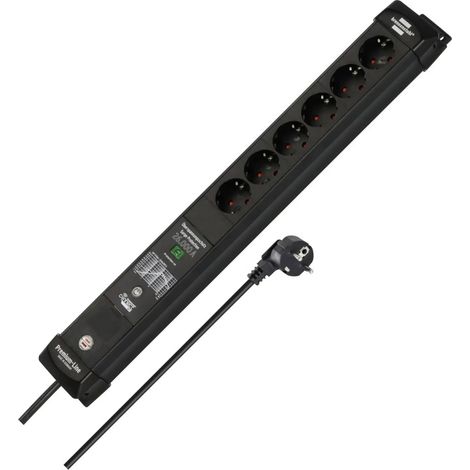 [NEUWERTIG] B-Ware Brennenstuhl Steckdosenleiste Mehrfachsteckdose Wi Fi Connect 6 Fach Schwarz 1,8m