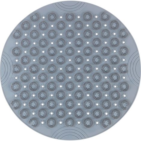 Tapis de douche antidérapant avec bractées de massage des pieds, Ø 55 cm (1/4)