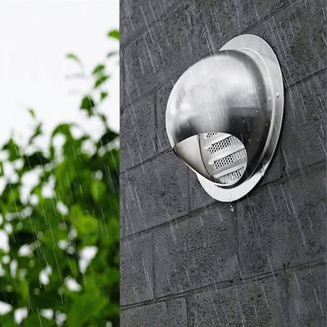 Grille de Ventilation Ronde en Acier Inoxydable - Grille Anti-Insectes Murale Extérieure pour Hotte Cheminée Stable Durable (1/5)