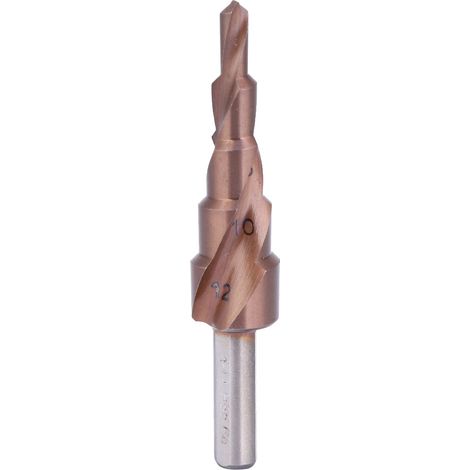 Step Drill Bit Cobalt Coating High Speed Steel M35 Triangular Shank Hole Opening Tool4-12(5 steps ) (1/5)