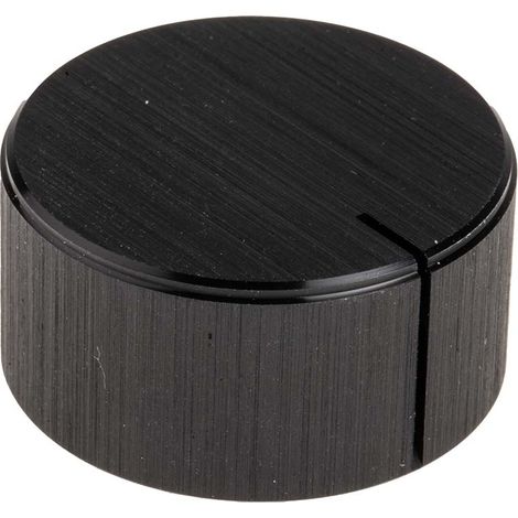 Bouton de potentiomètre RS PRO, Axe de 6.4mm, Diamètre de 28mm, Vis sans tête ( Prix pour 1 )