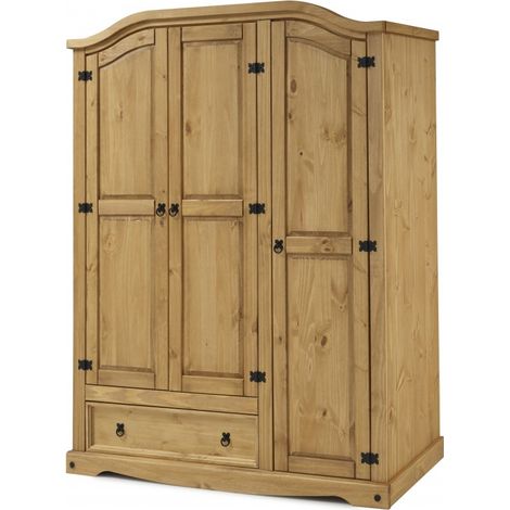 Corona 3 Door 1 Drawer Wardrobe (1/3)