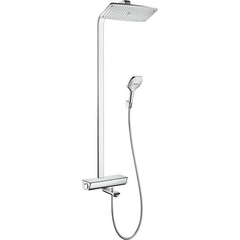 Showerpipe 360 AIR Bañera / ducha, brazo de ducha cromado de 380 mm