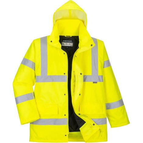 Chaqueta de alta visibilidad transpirable Winter Traffic / Amarillo / S