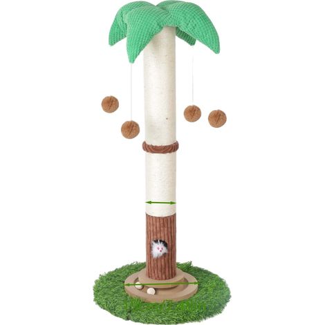 Tiragraffi per gatti, design interattivo, struttura resistente, albero per gatti - B (1/2)