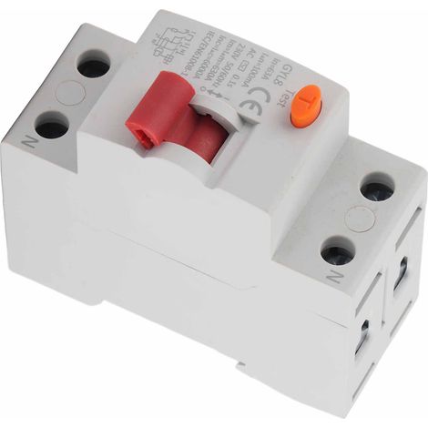 Disjoncteur différentiel (2P) pour appareils électriques, 25 A/40 A/63 A, 230 V CA (1/5)