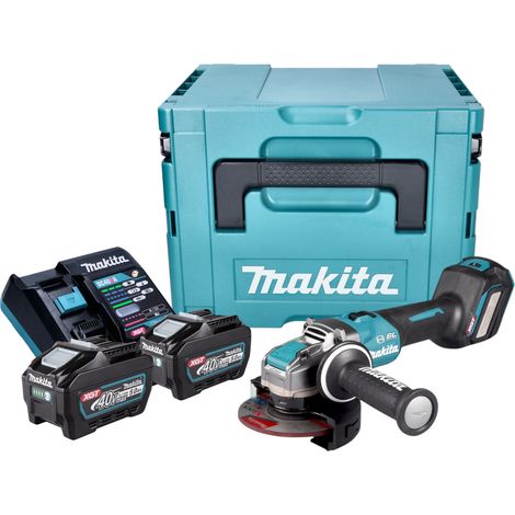 Makita GA 041 GT201 Smerigliatrice angolare a batteria 40 V max. 125 mm X-LOCK Brushless + 2x batteria ricaricabile 5,0 Ah + caricabatterie + Makpac (1/5)