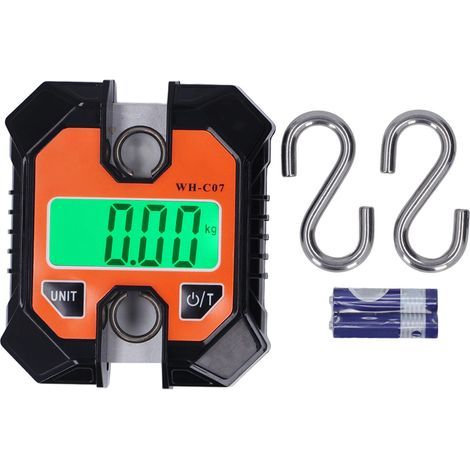 Balance numérique pour grue avec crochets, écran LCD, balance électronique suspendue à usage industriel, 100 kg (220 lbs)-AquaForge (1/5)