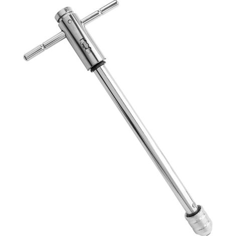 Long Ratchet Tap Wrenches Adjustable T-Handle Ratchet Wrench Ratchet Tap Holder M3-M8 for Tap Holder Manual Tapping Accessories (1/5)