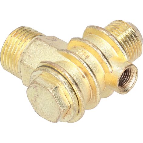 Clapet Anti-Retour 3 Voies en Alliage de Zinc, Haute Résistance, Filetage G1/2 G3/4 M10, Réutilisable