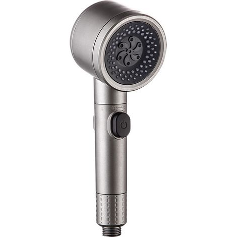 Sollbry Cabezal de ducha universal con filtro, 3 modos de pulverización y botón de pausa, cabezal de ducha de alta presión para baño, cabezal de ducha ajustable para uso doméstico. (1/3)