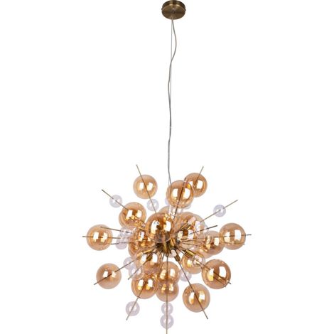 Naeve EXPLOSION Plafonnier sphérique 65 cm Ambre 10 x G9