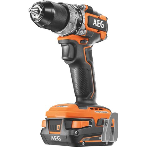 AEG - Trapano avvitatore SUBCOMPACT 18 Volt BRUSHLESS, 65 Nm, consegnato in valigetta con 2 batterie da 2,0 Ah e caricatore - BS18SBL-202C (1/2)