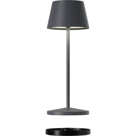 Luminaire extérieur Villeroy & Boch Seoul Micro RC aluminium anthracite Ø 7,5 cm lumière chaude IP65 réf. 97241-VB (1/3)
