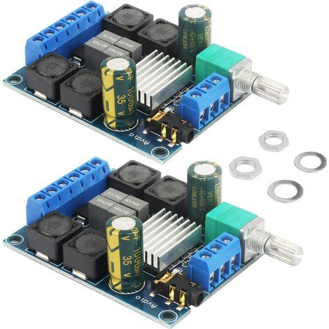 Carte audio numérique TPA3116D2 Classe D stéréo 5-24 V CC 2 x 50 W (2 unités) (1/5)