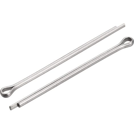 90pcs Fendu Goupille Goupille, Acier Inox Pince Attache Raccord pour Automobile, Mécanique 2mm x 40mm (1/5)