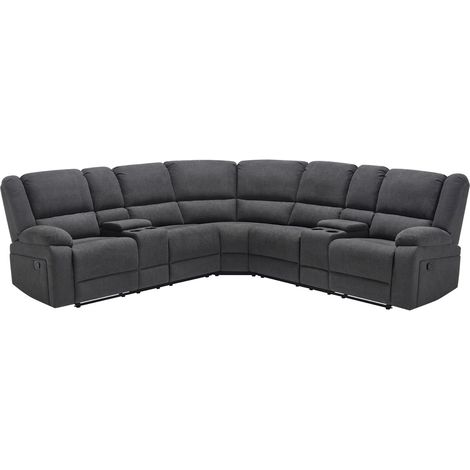 PRAGA CORNER FABRIC RECLINER SOFA