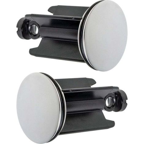 Bonde de lavabo universelle Ulisem Ø 40 mm, lot de 2, bonde chromée, laiton, avec joint en caoutchouc, bouchon réglable en hauteur, bonde de baignoire antirouille (1/4)