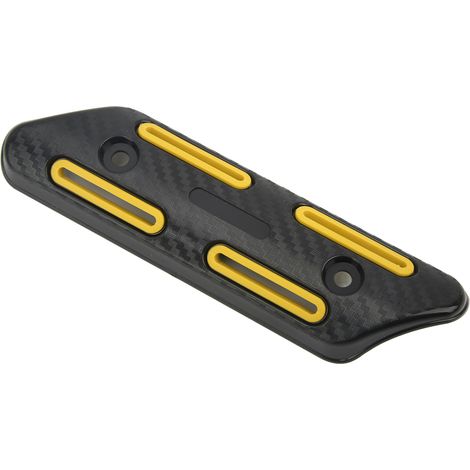 Pare-chaleur universel pour tuyau d'échappement de 27 à 51 mm, motos, quads, VTT, scooters, jaune (1/5)