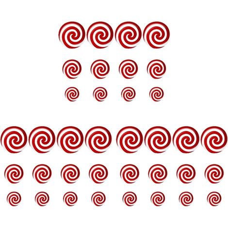 36 Pièces Stickers Muraux de Noël Amovibles Motif Bonbons Autocollants Décoratifs pour Murs Fenêtres Carrelage et Surfaces Lisses Faciles à Poser Résidus (1/5)