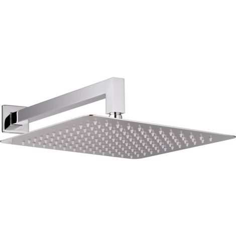PaulGurkes Duschkopf eckig 30 cm mit Wandarm Set Brausekopf Regendusche (1/4)