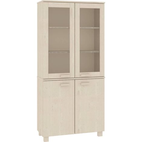 Maison Exclusive - Buffet HAMAR Bois massif de pin Marron miel (1/5)