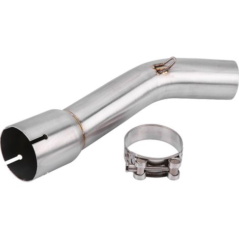 Tuyau de raccordement de la section centrale pour les systèmes d'échappement complets des motos Yamaha FZ1 et FZ1-N (2006-2015). (1/5)