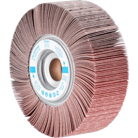 PFERD TOOLS Lamellenschleifrad FR Ø 150x50mm Bohrung Ø 25,4 mm A150 für universelle Anwendung 2 Stk (1/5)