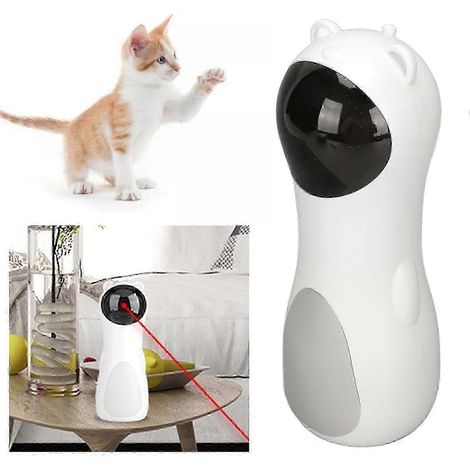 Jouet laser interactif pour chat SDIGV avec fonction de minuterie automatique, double alimentation et angles réglables. Idéal pour une utilisation en intérieur. (1/5)