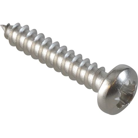 Self-Tapping Screw Pozi Pan A2 SS 3/4in x 6 ForgePack 40 FOR184966
