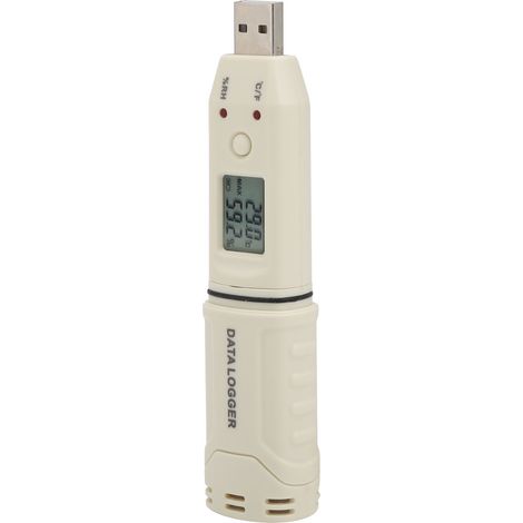 Enregistreur de température et d'humidité GM1365, thermomètre pour chambre froide, serre agricole, laboratoire, mesure précise, capteur intégré, écran LCD, alarme, stockage de données, usage professio (1/5)