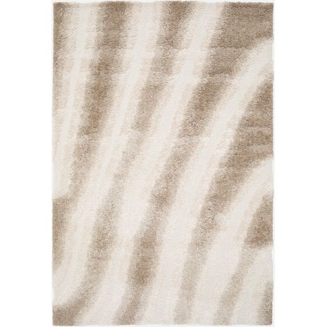 Tappeto da interno a righe beige