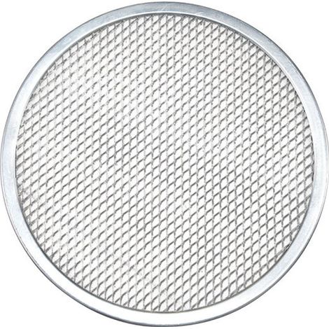 Teglia per pizza, Teglia per forno per pizza, Forno per pizza, Teglia rotonda, Griglia di cottura, Pizza, Alluminio, Argento, 30 cm