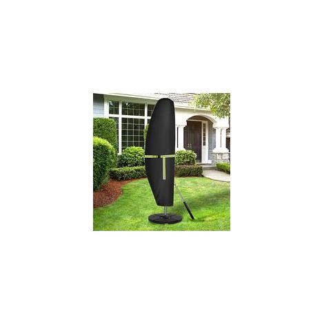 Housse de parasol imperméable en tissu Oxford 420D, protection UV, avec sac de rangement, dimensions : 265 x 40 x 70/50 cm