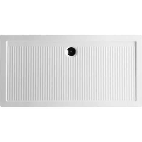 Piatto doccia 80x140 h.6 in ceramica bianco lucido Ferdy di (1/5)