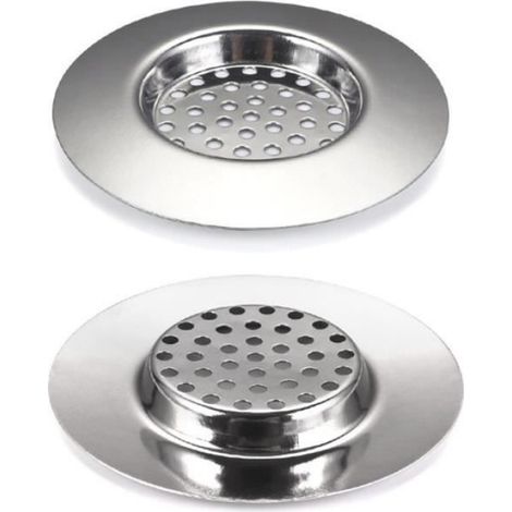 1 Filtre d'évier,Acier inoxydable,Trou de drainage dense,Salle de bain et cuisine,Anti-débris (1/3)