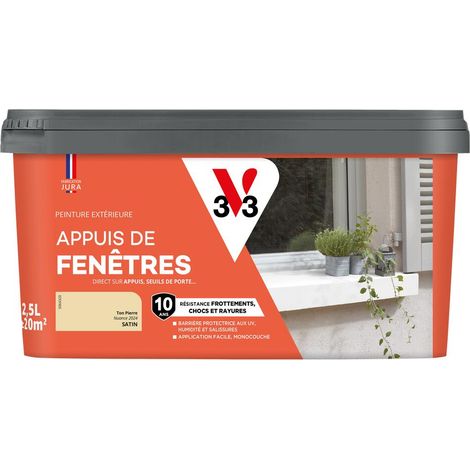 Peinture extérieure pour appuis de fenêtre V33 Ton pierre Satin 2,5L