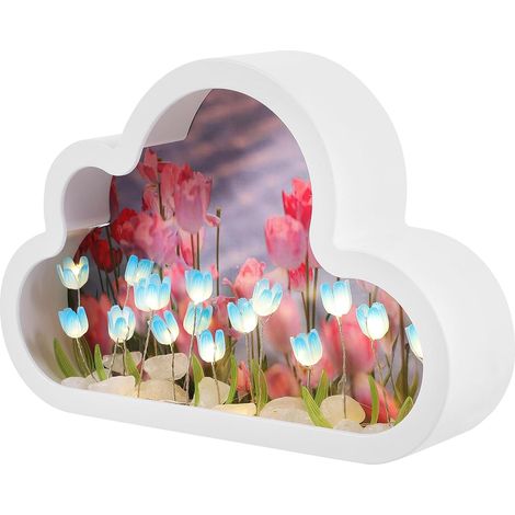Veilleuse Nuage Tulipe Bleue en Plastique, 1 Set Décoratif (1/5)