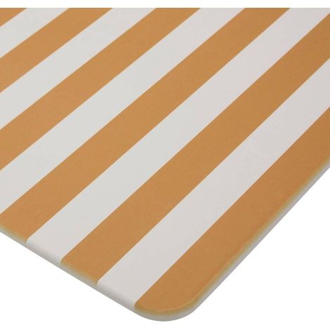 Tappeto da bagno strio 39x60cm a strisce gialle in diatomite - 5five