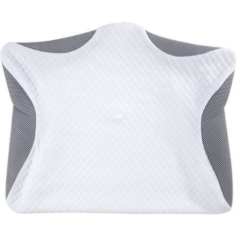 Housse de Oreiller Taie d'oreiller de Remplacement pour -PL02 Oreiller 60x40x11/13cm, Lavable en Machine, Respirant, Gris (1/3)