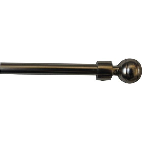 Barre à rideaux extensible 40-70cm Boule chromé mat INVENTIV
