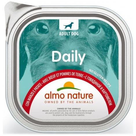 Almo Nature Dog Daily Manzo e Patate - Vaschetta 100 Gr - Cibo Umido Cani (1/4)
