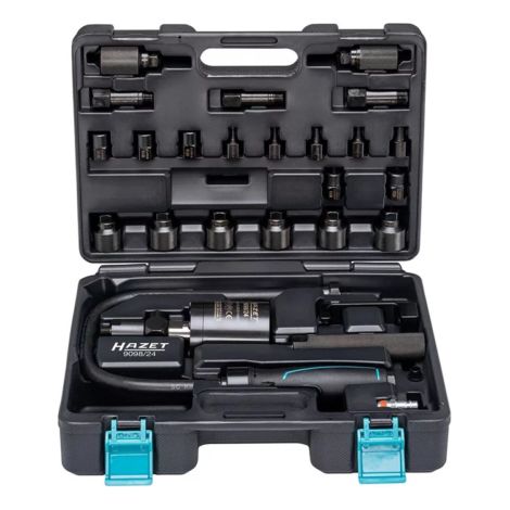 Hazet – Marteau extracteur pneumatique pour injecteurs diesel – Dépose sans effort – Sécurité anti-torsion – Adaptateur M17/M18/M20 inclus
